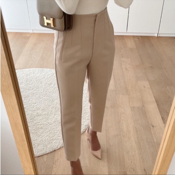 NWT ZARA HIGH WAISTED PANTS - Picture 5 of 6
